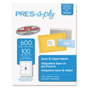 PRES-a-ply® wholesale. Labels, Laser Printers, 3.33 X 4, White, 6-sheet, 100 Sheets-box. HSD Wholesale: Janitorial Supplies, Breakroom Supplies, Office Supplies.