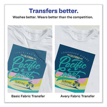 Load image into Gallery viewer, Avery® wholesale. AVERY Fabric Transfers, 8.5 X 11, White, 12-pack. HSD Wholesale: Janitorial Supplies, Breakroom Supplies, Office Supplies.