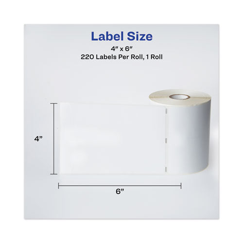 Avery® wholesale. AVERY Multipurpose Thermal Labels, 4 X 6, White, 220-roll. HSD Wholesale: Janitorial Supplies, Breakroom Supplies, Office Supplies.