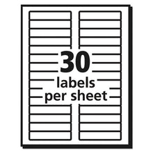 Load image into Gallery viewer, Avery® wholesale. AVERY Ecofriendly Permanent File Folder Labels, 0.66 X 3.44, White, 30-sheet, 50 Sheets-pack. HSD Wholesale: Janitorial Supplies, Breakroom Supplies, Office Supplies.