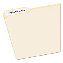 Load image into Gallery viewer, Avery® wholesale. AVERY Ecofriendly Permanent File Folder Labels, 0.66 X 3.44, White, 30-sheet, 50 Sheets-pack. HSD Wholesale: Janitorial Supplies, Breakroom Supplies, Office Supplies.