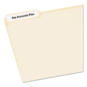 Avery® wholesale. AVERY Ecofriendly Permanent File Folder Labels, 0.66 X 3.44, White, 30-sheet, 50 Sheets-pack. HSD Wholesale: Janitorial Supplies, Breakroom Supplies, Office Supplies.