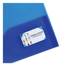 Avery® wholesale. AVERY Plastic Two-pocket Folder, 20-sheet Capacity, Translucent Blue. HSD Wholesale: Janitorial Supplies, Breakroom Supplies, Office Supplies.