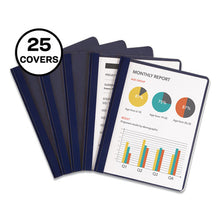 Load image into Gallery viewer, Avery® wholesale. AVERY Durable Clear Front Report Cover W-prong Fasteners, 1-8&quot; Cap, Clear-blue, 25-box. HSD Wholesale: Janitorial Supplies, Breakroom Supplies, Office Supplies.