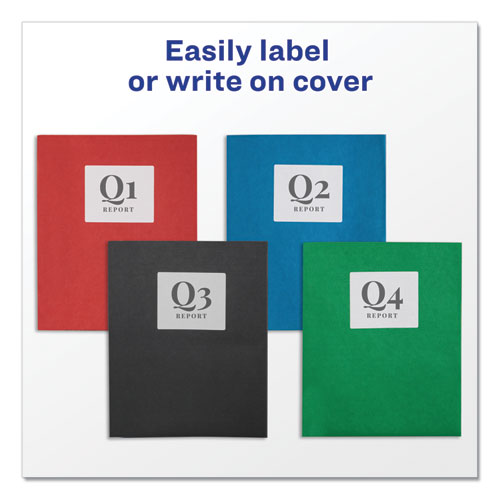Avery® wholesale. AVERY Two-pocket Folder, Prong Fastener, Letter, 1-2" Capacity, Red, 25-box. HSD Wholesale: Janitorial Supplies, Breakroom Supplies, Office Supplies.