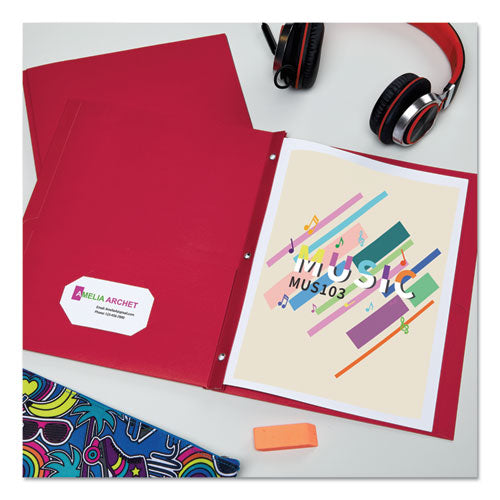 Avery® wholesale. AVERY Two-pocket Folder, Prong Fastener, Letter, 1-2" Capacity, Red, 25-box. HSD Wholesale: Janitorial Supplies, Breakroom Supplies, Office Supplies.
