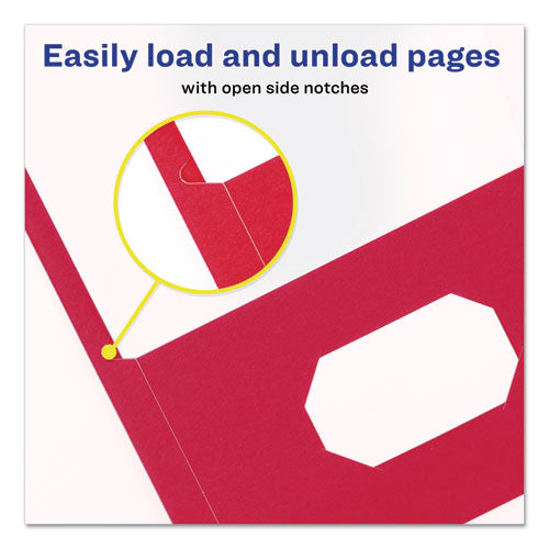 Avery® wholesale. AVERY Two-pocket Folder, Prong Fastener, Letter, 1-2" Capacity, Red, 25-box. HSD Wholesale: Janitorial Supplies, Breakroom Supplies, Office Supplies.
