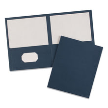 Load image into Gallery viewer, Avery® wholesale. Two-pocket Folder, 40-sheet Capacity, Dark Blue, 25-box. HSD Wholesale: Janitorial Supplies, Breakroom Supplies, Office Supplies.