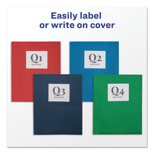 Avery® wholesale. Two-pocket Folder, 40-sheet Capacity, Dark Blue, 25-box. HSD Wholesale: Janitorial Supplies, Breakroom Supplies, Office Supplies.