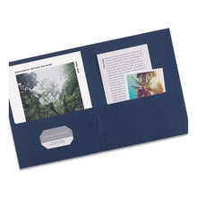 Load image into Gallery viewer, Avery® wholesale. Two-pocket Folder, 40-sheet Capacity, Dark Blue, 25-box. HSD Wholesale: Janitorial Supplies, Breakroom Supplies, Office Supplies.