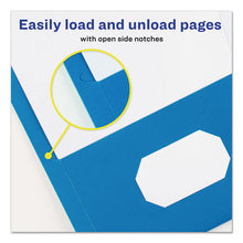 Load image into Gallery viewer, Avery® wholesale. Two-pocket Folder, 40-sheet Capacity, Light Blue, 25-box. HSD Wholesale: Janitorial Supplies, Breakroom Supplies, Office Supplies.