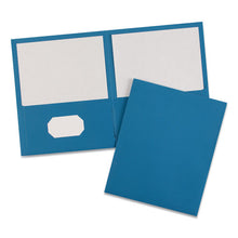 Load image into Gallery viewer, Avery® wholesale. Two-pocket Folder, 40-sheet Capacity, Light Blue, 25-box. HSD Wholesale: Janitorial Supplies, Breakroom Supplies, Office Supplies.