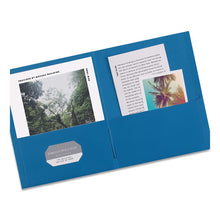 Load image into Gallery viewer, Avery® wholesale. Two-pocket Folder, 40-sheet Capacity, Light Blue, 25-box. HSD Wholesale: Janitorial Supplies, Breakroom Supplies, Office Supplies.