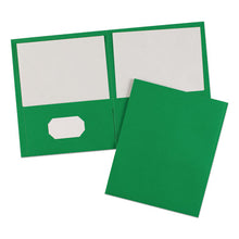 Load image into Gallery viewer, Avery® wholesale. Two-pocket Folder, 40-sheet Capacity, Green, 25-box. HSD Wholesale: Janitorial Supplies, Breakroom Supplies, Office Supplies.