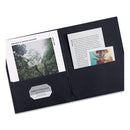 Avery® wholesale. Two-pocket Folder, 40-sheet Capacity, Black, 25-box. HSD Wholesale: Janitorial Supplies, Breakroom Supplies, Office Supplies.