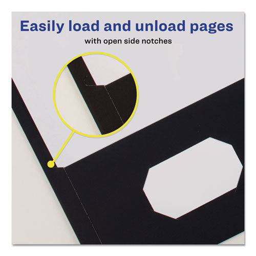 Avery® wholesale. Two-pocket Folder, 40-sheet Capacity, Black, 25-box. HSD Wholesale: Janitorial Supplies, Breakroom Supplies, Office Supplies.