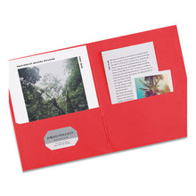 Load image into Gallery viewer, Avery® wholesale. AVERY Two-pocket Folder, 40-sheet Capacity, Red, 25-box. HSD Wholesale: Janitorial Supplies, Breakroom Supplies, Office Supplies.
