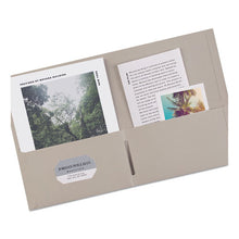 Load image into Gallery viewer, Avery® wholesale. Two-pocket Folder, 40-sheet Capacity, Gray, 25-box. HSD Wholesale: Janitorial Supplies, Breakroom Supplies, Office Supplies.