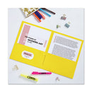 Avery® wholesale. AVERY Two-pocket Folder, 40-sheet Capacity, Yellow, 25-box. HSD Wholesale: Janitorial Supplies, Breakroom Supplies, Office Supplies.