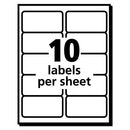 Avery® wholesale. AVERY Ecofriendly Mailing Labels, Inkjet-laser Printers, 2 X 4, White, 10-sheet, 100 Sheets-pack. HSD Wholesale: Janitorial Supplies, Breakroom Supplies, Office Supplies.