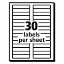 Avery® wholesale. AVERY Ecofriendly Permanent File Folder Labels, 0.66 X 3.44, White, 30-sheet, 25 Sheets-pack. HSD Wholesale: Janitorial Supplies, Breakroom Supplies, Office Supplies.