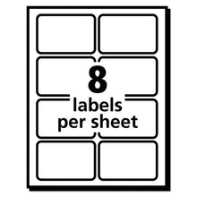 Load image into Gallery viewer, Avery® wholesale. AVERY Ecofriendly Adhesive Name Badge Labels, 3.38 X 2.33, White, 80-pack. HSD Wholesale: Janitorial Supplies, Breakroom Supplies, Office Supplies.