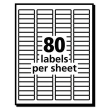 Load image into Gallery viewer, Avery® wholesale. AVERY Ecofriendly Mailing Labels, Inkjet-laser Printers, 0.5 X 1.75, White, 80-sheet, 100 Sheets-pack. HSD Wholesale: Janitorial Supplies, Breakroom Supplies, Office Supplies.
