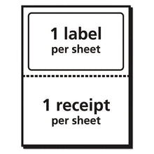 Load image into Gallery viewer, Avery® wholesale. AVERY Shipping Labels With Paper Receipt And Trueblock Technology, Inkjet-laser Printers, 5.06 X 7.63, White, 50-pack. HSD Wholesale: Janitorial Supplies, Breakroom Supplies, Office Supplies.