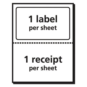 Avery® wholesale. AVERY Shipping Labels With Paper Receipt And Trueblock Technology, Inkjet-laser Printers, 5.06 X 7.63, White, 50-pack. HSD Wholesale: Janitorial Supplies, Breakroom Supplies, Office Supplies.