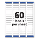 Avery® wholesale. AVERY Easy Peel White Address Labels W- Sure Feed Technology, Laser Printers, 0.66 X 1.75, White, 60-sheet, 100 Sheets-pack. HSD Wholesale: Janitorial Supplies, Breakroom Supplies, Office Supplies.