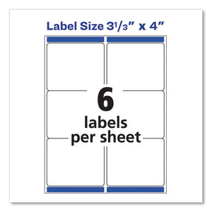 Avery® wholesale. AVERY Shipping Labels W- Trueblock Technology, Laser Printers, 3.33 X 4, White, 6-sheet, 100 Sheets-box. HSD Wholesale: Janitorial Supplies, Breakroom Supplies, Office Supplies.