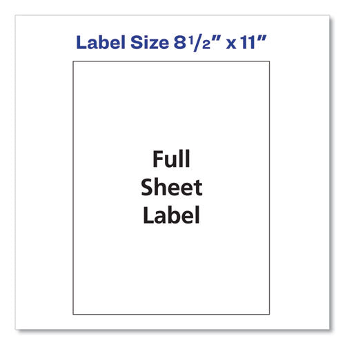 Avery® wholesale. AVERY Shipping Labels With Trueblock Technology, Laser Printers, 8.5 X 11, White, 100-box. HSD Wholesale: Janitorial Supplies, Breakroom Supplies, Office Supplies.