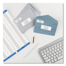 Load image into Gallery viewer, Avery® wholesale. AVERY Easy Peel White Address Labels W- Sure Feed Technology, Laser Printers, 0.66 X 1.75, White, 60-sheet, 25 Sheets-pack. HSD Wholesale: Janitorial Supplies, Breakroom Supplies, Office Supplies.