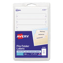 Avery® wholesale. AVERY Removable File Folder Labels With Sure Feed Technology, 0.66 X 3.44, White, 7-sheet, 36 Sheets-pack. HSD Wholesale: Janitorial Supplies, Breakroom Supplies, Office Supplies.