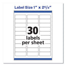 Avery® wholesale. AVERY Easy Peel White Address Labels W- Sure Feed Technology, Laser Printers, 1 X 2.63, White, 30-sheet, 25 Sheets-pack. HSD Wholesale: Janitorial Supplies, Breakroom Supplies, Office Supplies.
