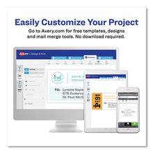 Load image into Gallery viewer, Avery® wholesale. AVERY Easy Peel White Address Labels W- Sure Feed Technology, Laser Printers, 1 X 4, White, 20-sheet, 25 Sheets-pack. HSD Wholesale: Janitorial Supplies, Breakroom Supplies, Office Supplies.