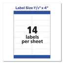 Avery® wholesale. AVERY Easy Peel White Address Labels W- Sure Feed Technology, Laser Printers, 1.33 X 4, White, 14-sheet, 25 Sheets-pack. HSD Wholesale: Janitorial Supplies, Breakroom Supplies, Office Supplies.