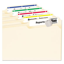 Load image into Gallery viewer, Avery® wholesale. AVERY Permanent Trueblock File Folder Labels With Sure Feed Technology, 0.66 X 3.44, White, 30-sheet, 25 Sheets-pack. HSD Wholesale: Janitorial Supplies, Breakroom Supplies, Office Supplies.