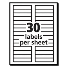 Load image into Gallery viewer, Avery® wholesale. AVERY Permanent Trueblock File Folder Labels With Sure Feed Technology, 0.66 X 3.44, White, 30-sheet, 25 Sheets-pack. HSD Wholesale: Janitorial Supplies, Breakroom Supplies, Office Supplies.