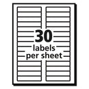 Avery® wholesale. AVERY Permanent Trueblock File Folder Labels With Sure Feed Technology, 0.66 X 3.44, White, 30-sheet, 25 Sheets-pack. HSD Wholesale: Janitorial Supplies, Breakroom Supplies, Office Supplies.