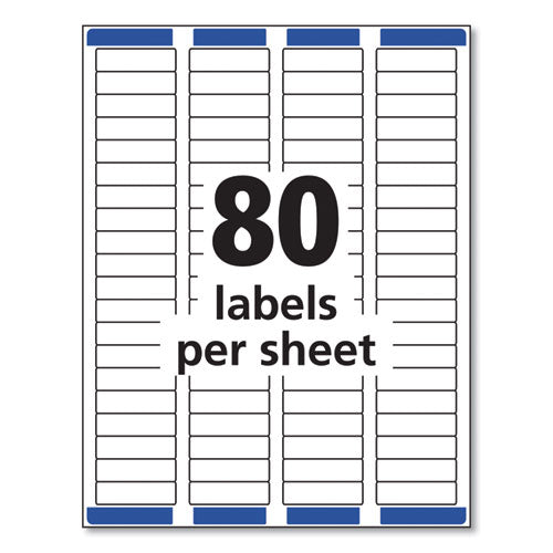 Avery® wholesale. AVERY Easy Peel White Address Labels W- Sure Feed Technology, Laser Printers, 0.5 X 1.75, White, 80-sheet, 25 Sheets-pack. HSD Wholesale: Janitorial Supplies, Breakroom Supplies, Office Supplies.