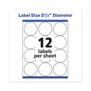 Avery® wholesale. AVERY Permanent Laser Print-to-the-edge Id Labels W-surefeed, 2 1-2"dia, White, 300-pk. HSD Wholesale: Janitorial Supplies, Breakroom Supplies, Office Supplies.