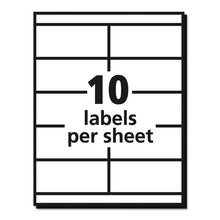 Load image into Gallery viewer, Avery® wholesale. AVERY Copier Mailing Labels, Copiers, 2 X 4.25, White, 10-sheet, 100 Sheets-box. HSD Wholesale: Janitorial Supplies, Breakroom Supplies, Office Supplies.