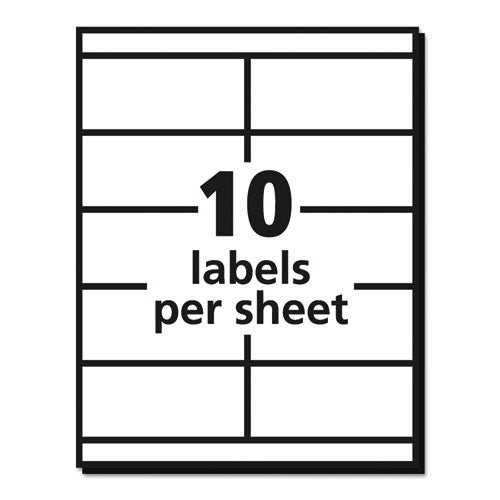 Avery® wholesale. AVERY Copier Mailing Labels, Copiers, 2 X 4.25, White, 10-sheet, 100 Sheets-box. HSD Wholesale: Janitorial Supplies, Breakroom Supplies, Office Supplies.