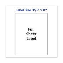 Load image into Gallery viewer, Avery® wholesale. AVERY Copier Mailing Labels, Copiers, 8.5 X 11, White, 100-box. HSD Wholesale: Janitorial Supplies, Breakroom Supplies, Office Supplies.