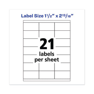 Avery® wholesale. AVERY Copier Mailing Labels, Copiers, 1.5 X 2.81, White, 21-sheet, 100 Sheets-box. HSD Wholesale: Janitorial Supplies, Breakroom Supplies, Office Supplies.