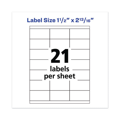 Avery® wholesale. AVERY Copier Mailing Labels, Copiers, 1.5 X 2.81, White, 21-sheet, 100 Sheets-box. HSD Wholesale: Janitorial Supplies, Breakroom Supplies, Office Supplies.