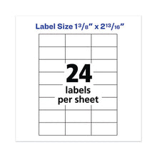 Load image into Gallery viewer, Avery® wholesale. AVERY Copier Mailing Labels, Copiers, 1.38 X 2.81, White, 24-sheet, 100 Sheets-box. HSD Wholesale: Janitorial Supplies, Breakroom Supplies, Office Supplies.