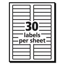 Load image into Gallery viewer, Avery® wholesale. AVERY Permanent Trueblock File Folder Labels With Sure Feed Technology, 0.66 X 3.44, White, 30-sheet, 50 Sheets-box. HSD Wholesale: Janitorial Supplies, Breakroom Supplies, Office Supplies.