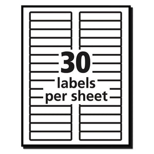 Avery® wholesale. AVERY Permanent Trueblock File Folder Labels With Sure Feed Technology, 0.66 X 3.44, White, 30-sheet, 50 Sheets-box. HSD Wholesale: Janitorial Supplies, Breakroom Supplies, Office Supplies.